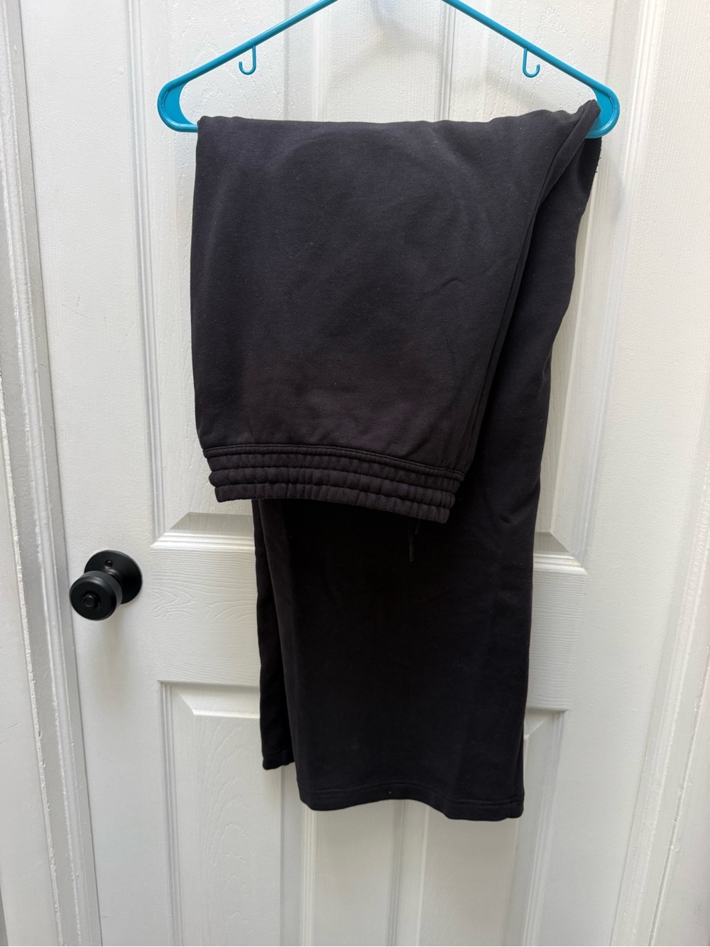 Athleta Black Wide Leg Cargo SweatPants XL